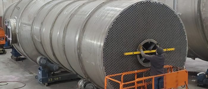 Knocked down evaporator