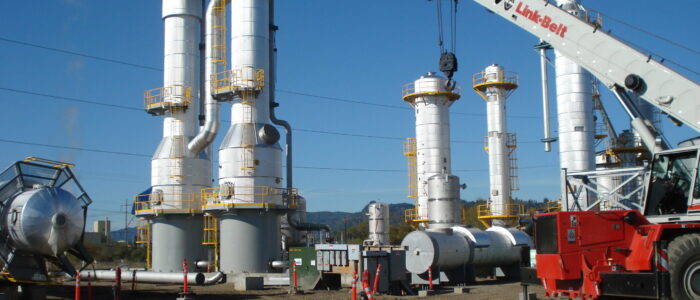 Evaporators installed onsite
